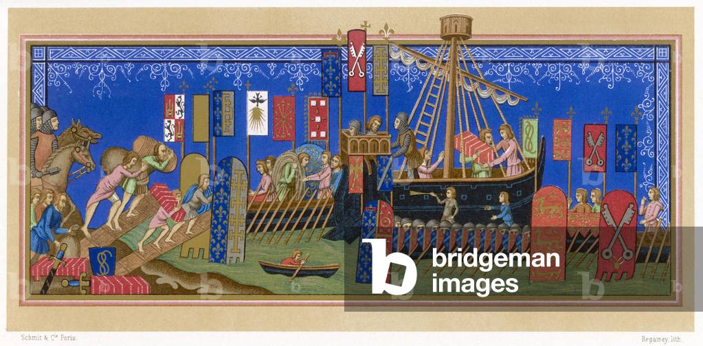 Bild von Druck "Kreuzfahrer begeben sich auf" 1301