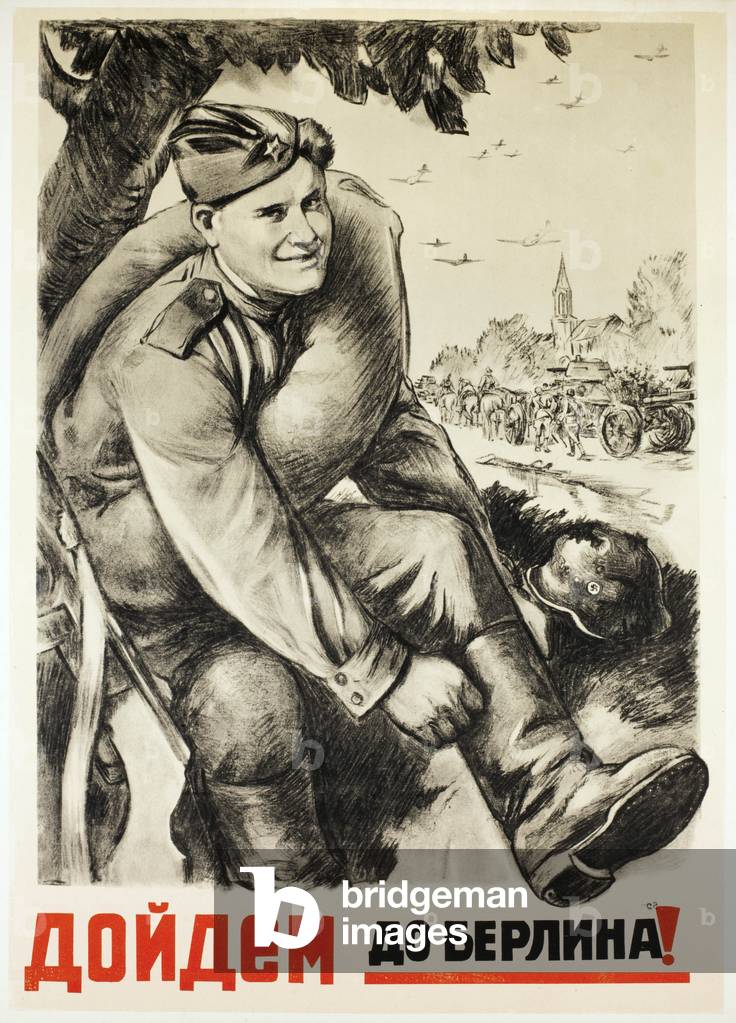 Image de Estampe représentant Seconde Guerre mondiale : à Berlin !  1944 par Leonid Fedorovich Golovanov
