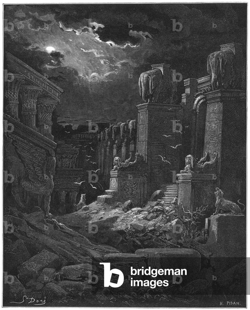 Immagine di Incisione "CADUTA DI BABILONIA (DORE)" di Gustave Dore