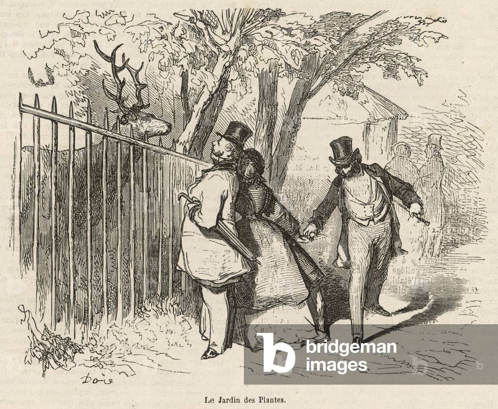 Image de Gravure représentant UNE NOTE FURTIVE 1860 par Gustave Dore