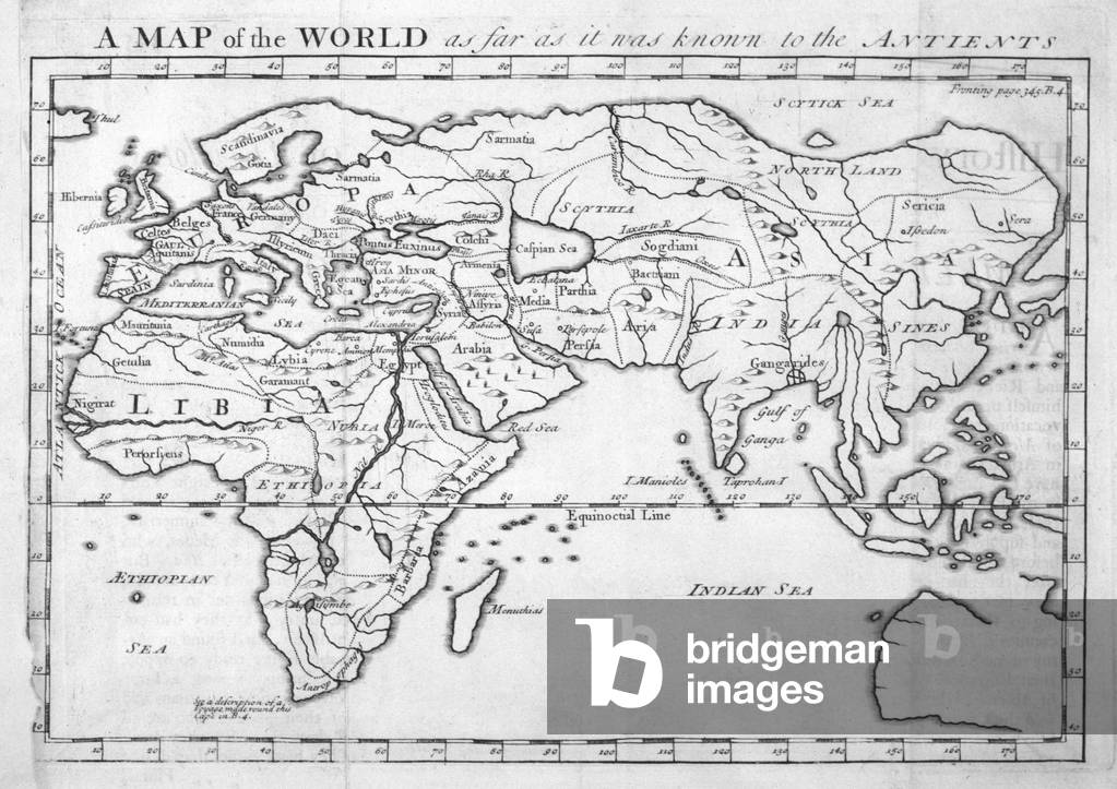 Immagine di Incisione "MAPPE/MONDO/HERODOTO" 1801