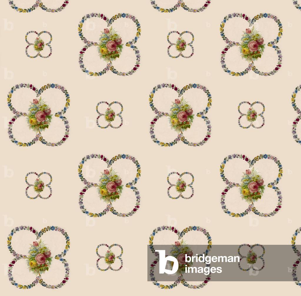 Bild von Druck "Wiederholendes Muster - Rosen" 1801