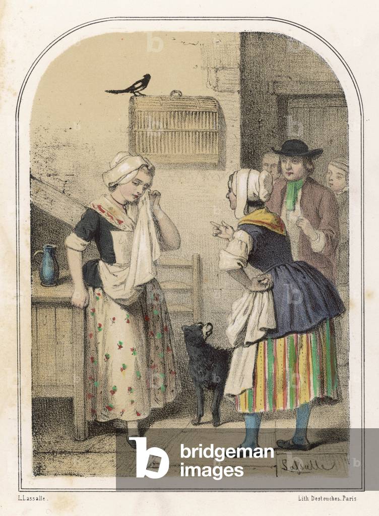 Image of Print depicting THIEVING MAGPIE - 2 1801 by Louis Lassalle