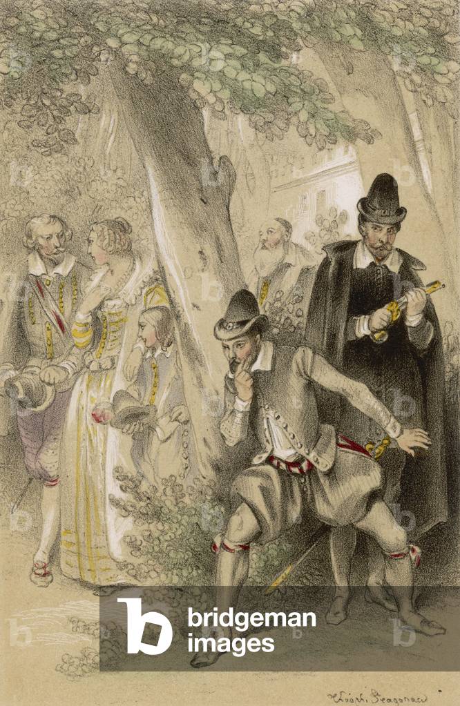 Image of Print depicting PARRY'S MURDER PLOT 1845 by Theophile Evariste Fragonard