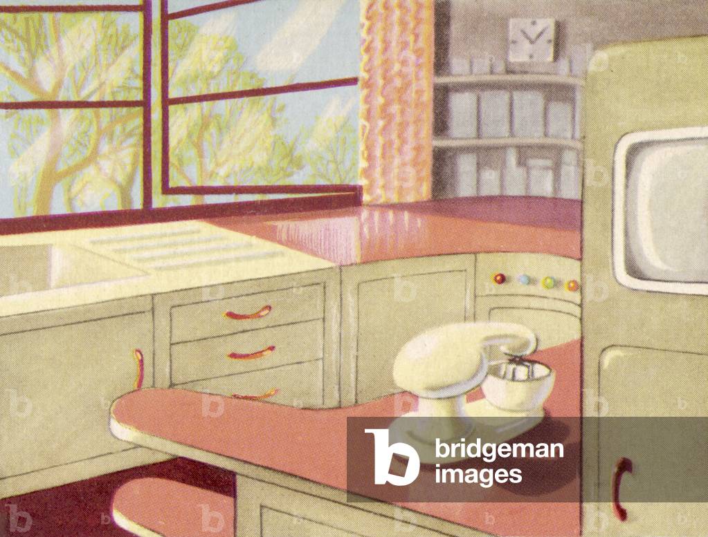 Image of Print depicting FUTURE KITCHEN 1950