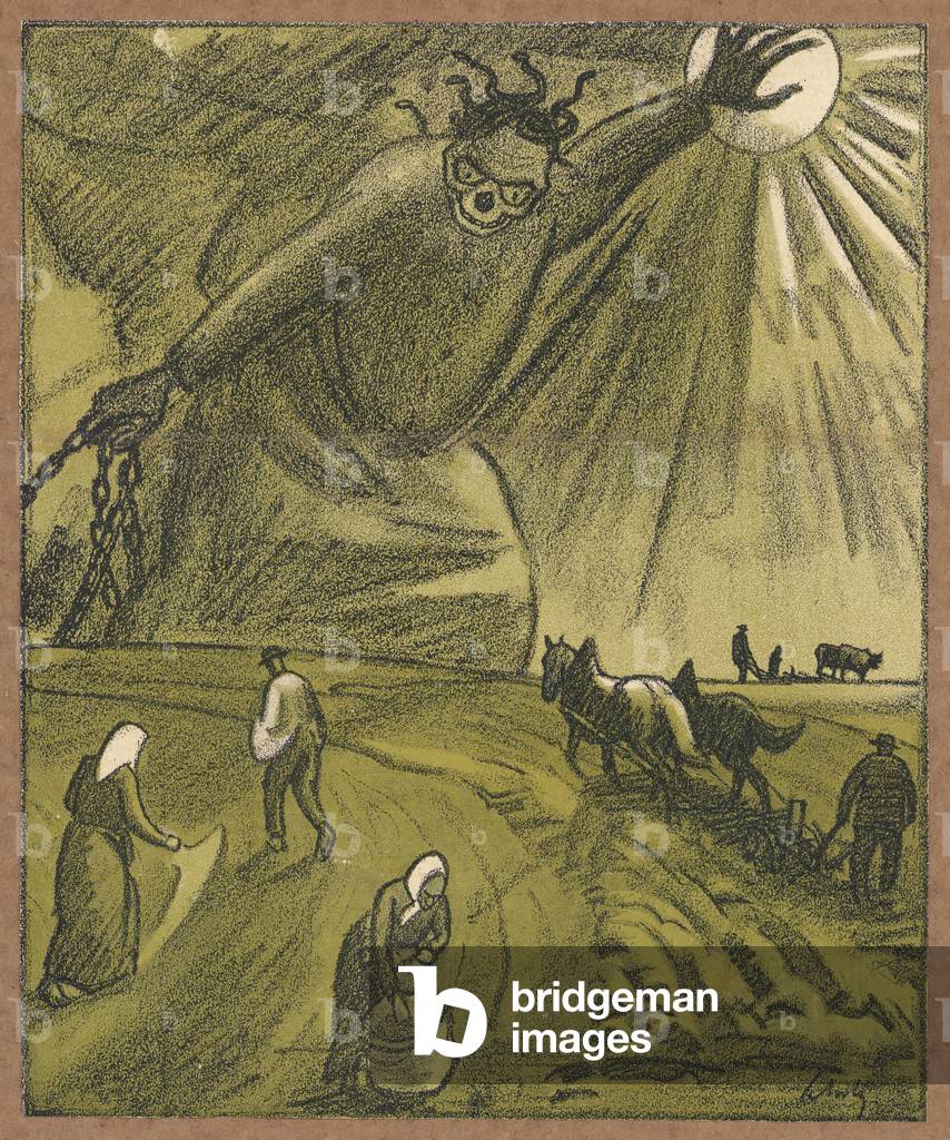 Bild von Druck "Keine Sonne mehr für Deutschland (litho)" 1919 von Wilhelm Schulz