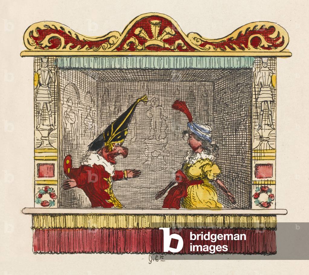 Immagine di Stampa "PUGNO E BEL SONDAGGIO" 1828 di George Cruikshank
