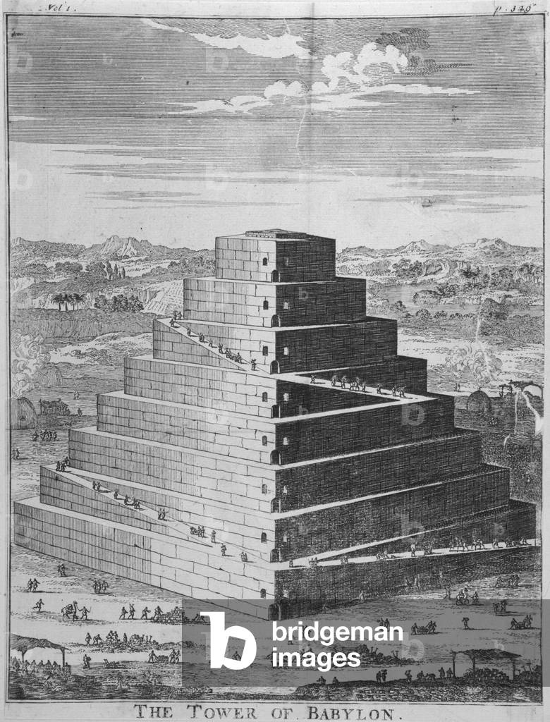 Image of Engraving depicting BABEL / CALMET 1701 by Augustin Calmet