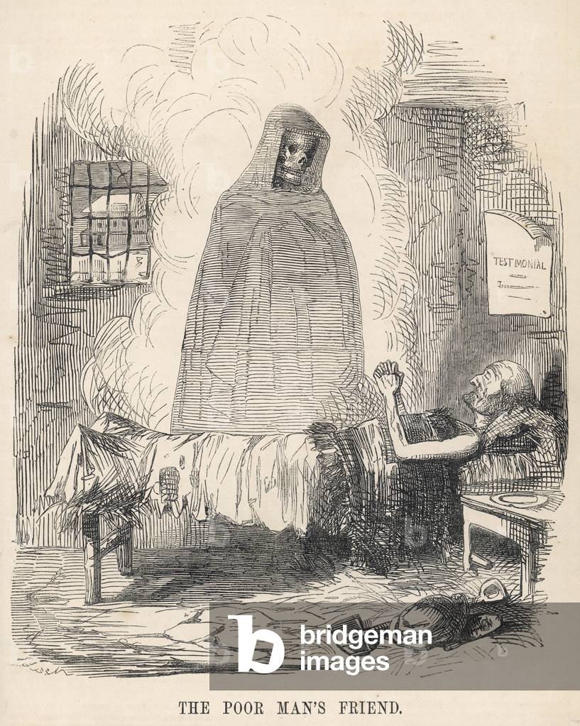 Bild von Druck "ALLEGORIEN DES TODES" 1845 von John Leech