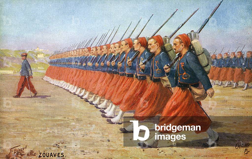 Image of WW1 - French 'zouaves' of the 'Armee d'Afrique'