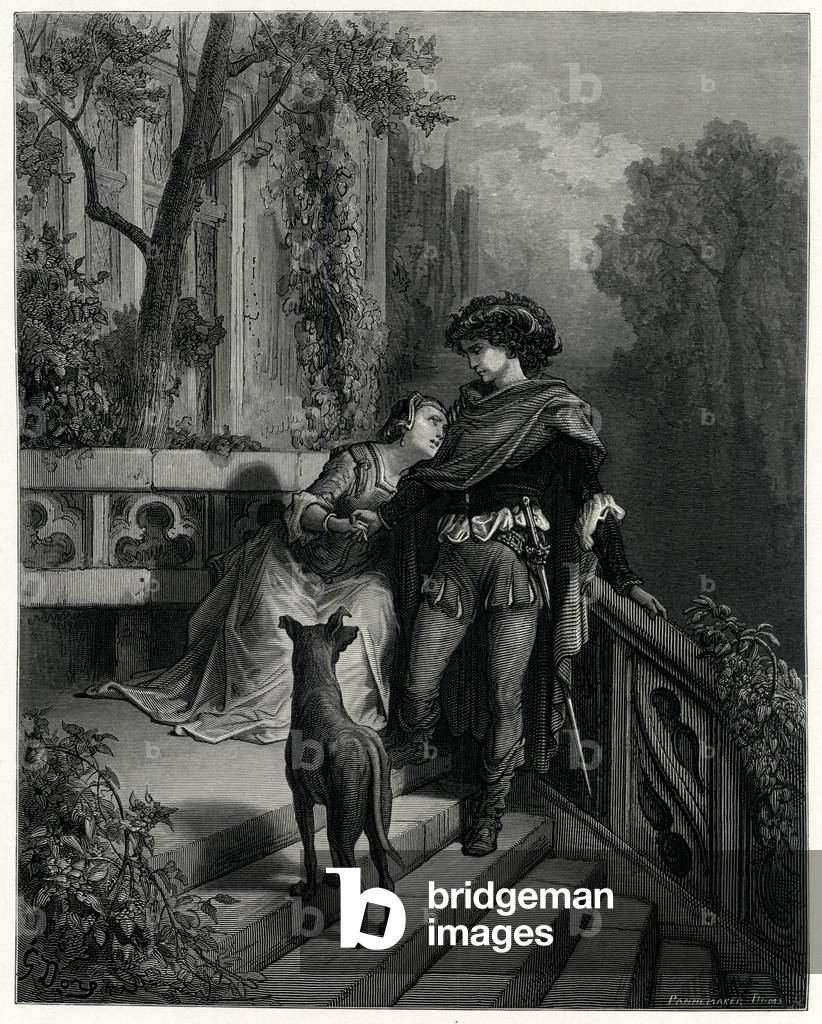 "Le due colombe (incisione)" 1870 di Gustave Dore