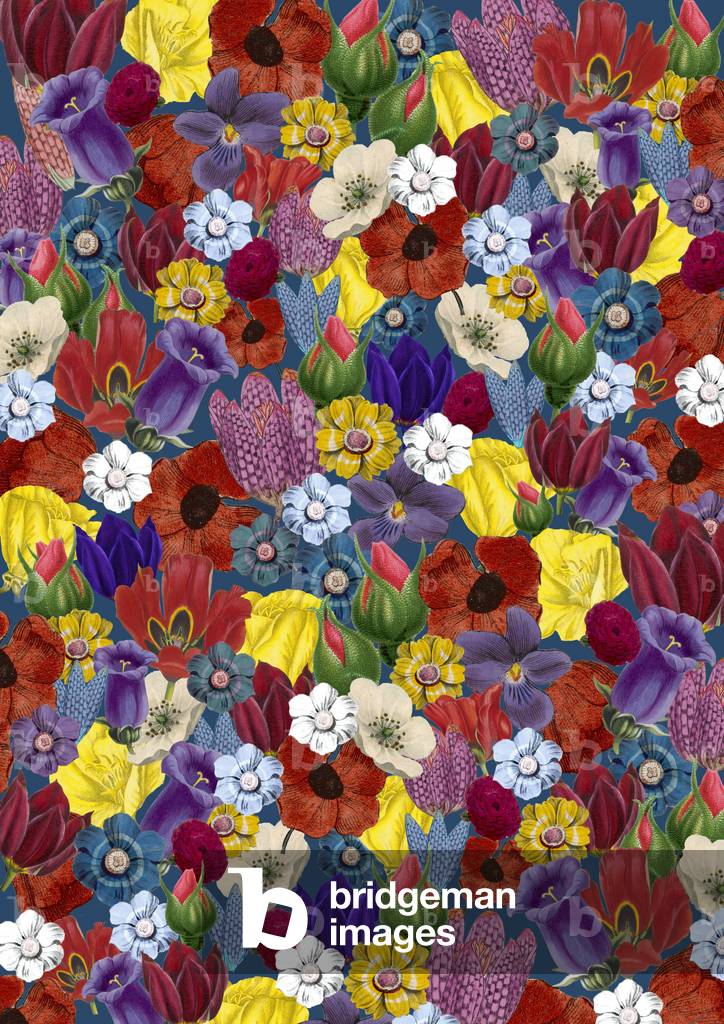 Wiederholendes Muster — florale Assemblage