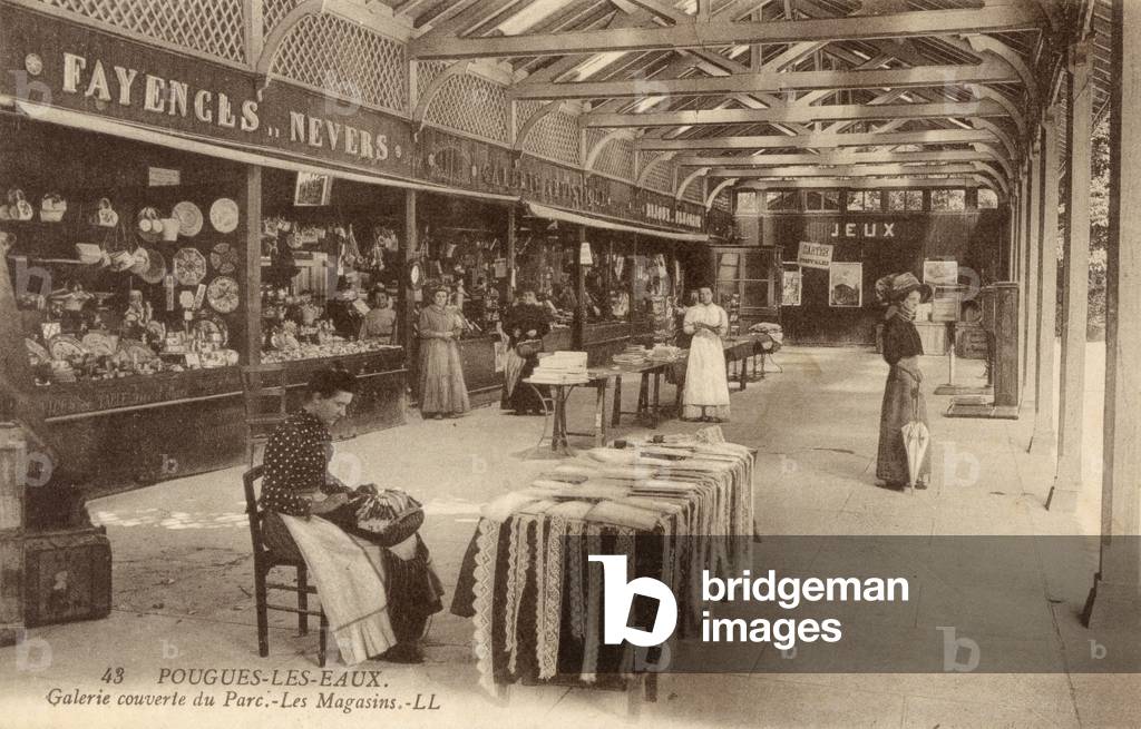 Pouges-Les-Eaux - Shops in the Covered Gallery