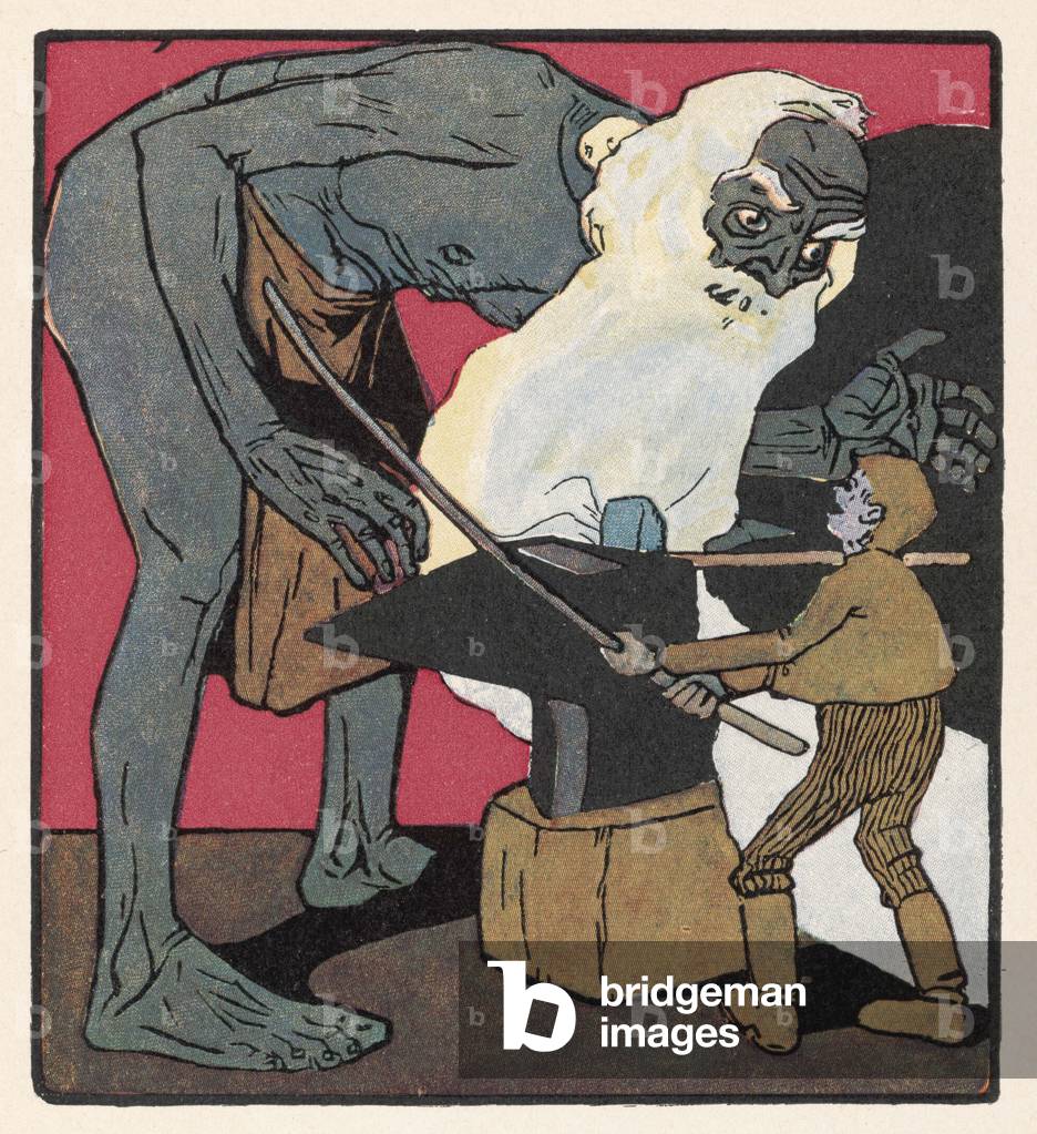 Immagine di Stampa "Fabbro delle fiabe" 1905 di Carl Fahringer