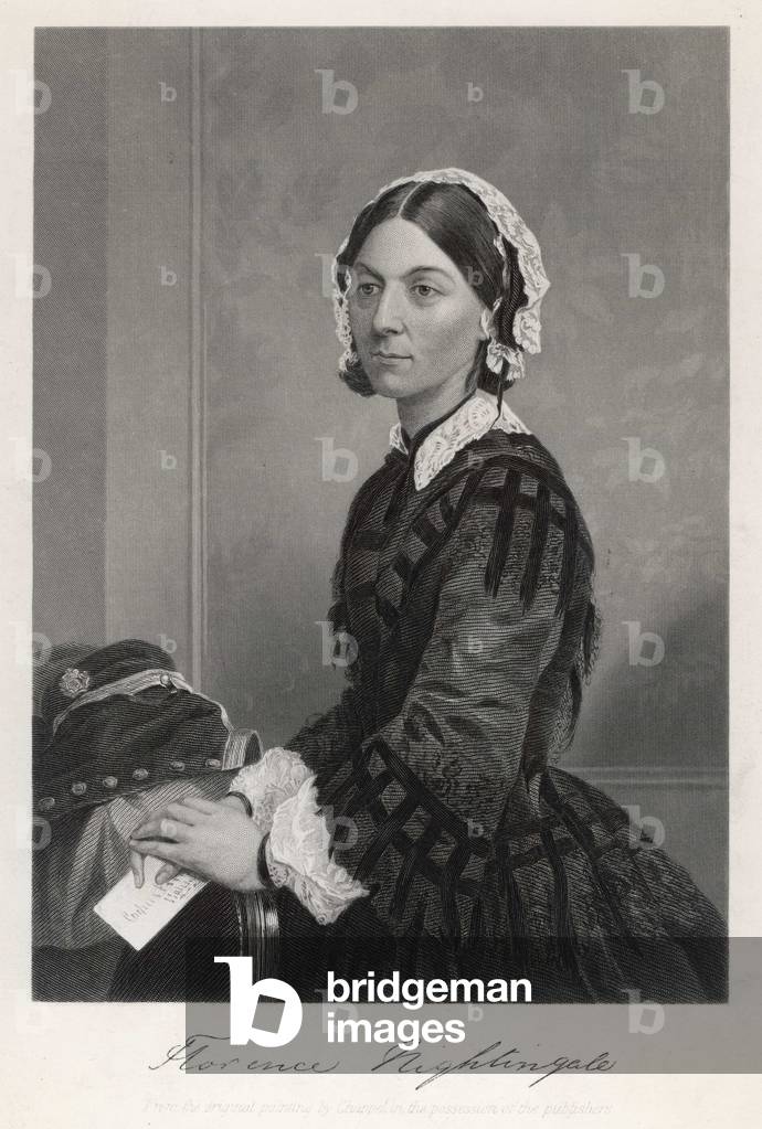 Immagine di Incisione "Florence Nightingale" 1870 di Alonzo Chappel