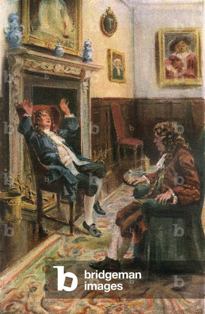 Image of Print depicting Tristram Shandy - Uncle Toby 1926 by Roland Wheelwright
