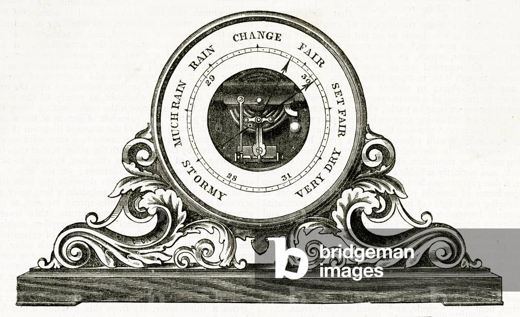 Bild von Gravur "ANEROIDBAROMETER" 1801