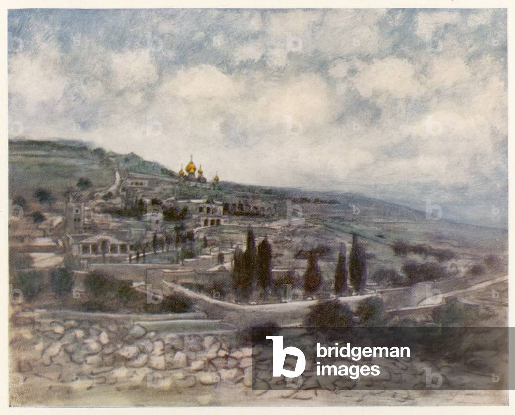 Bild von Druck "JerusAlm - Berg" 1901 von Mortimer Ludington Menpes