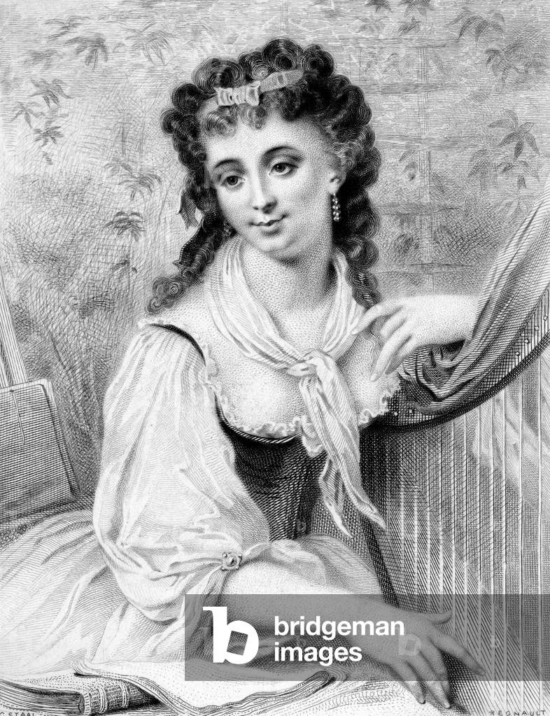 Image of Engraving depicting CTESSE DE GENLIS (STAAL) 1801 by Pierre Gustave Eugene Staal
