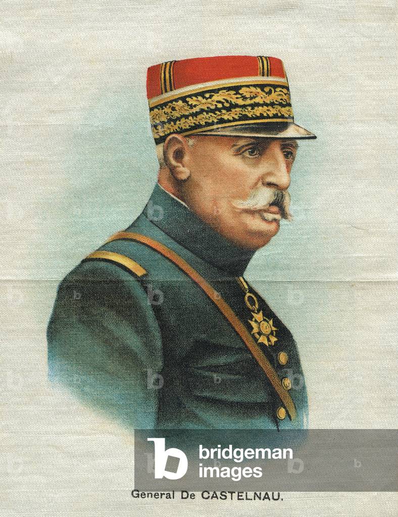 General de Castelnau, cigarette flag (printed silk)