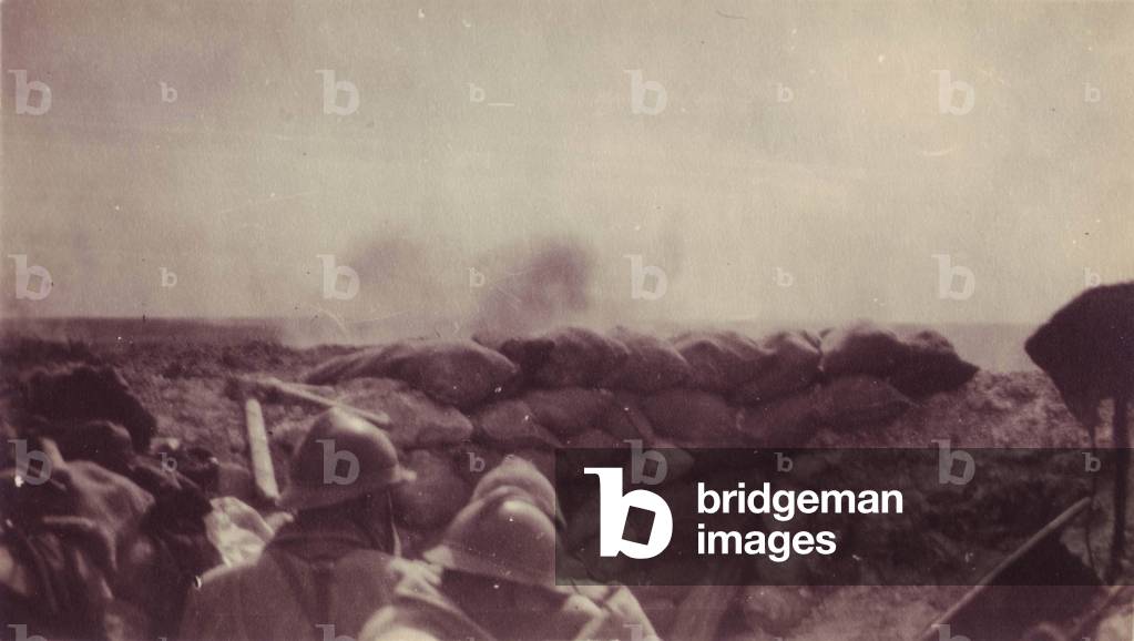 artillery preparation view of the French trench