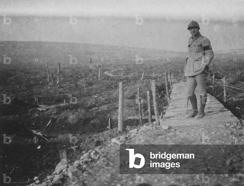 view of the path to the trench