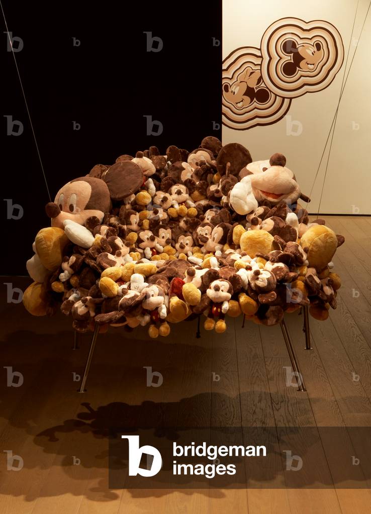 Cartoon Chair, 2007 (stuffed Disney toys, fabric and stainless steel)