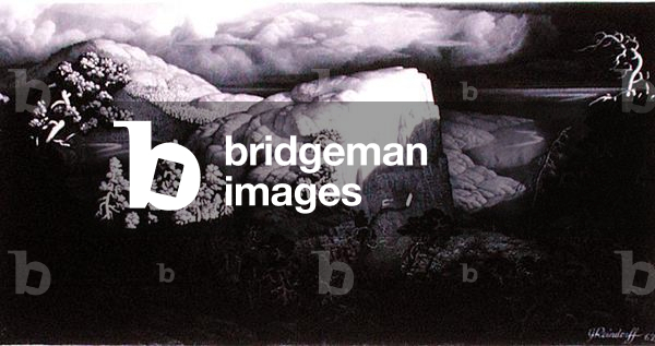 Sibelius' 'Finlandia', 1962 (mixed media on paper)