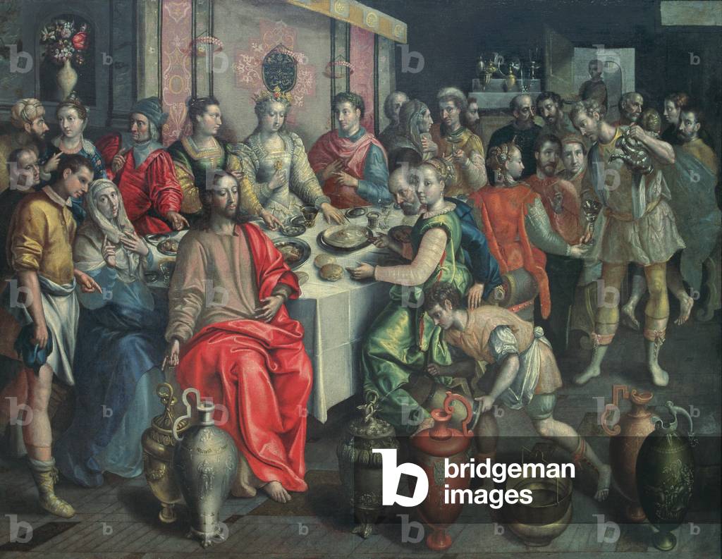 Immagine di Dipinto "il matrimonio a Cana", 1597 di Maarten de Vos