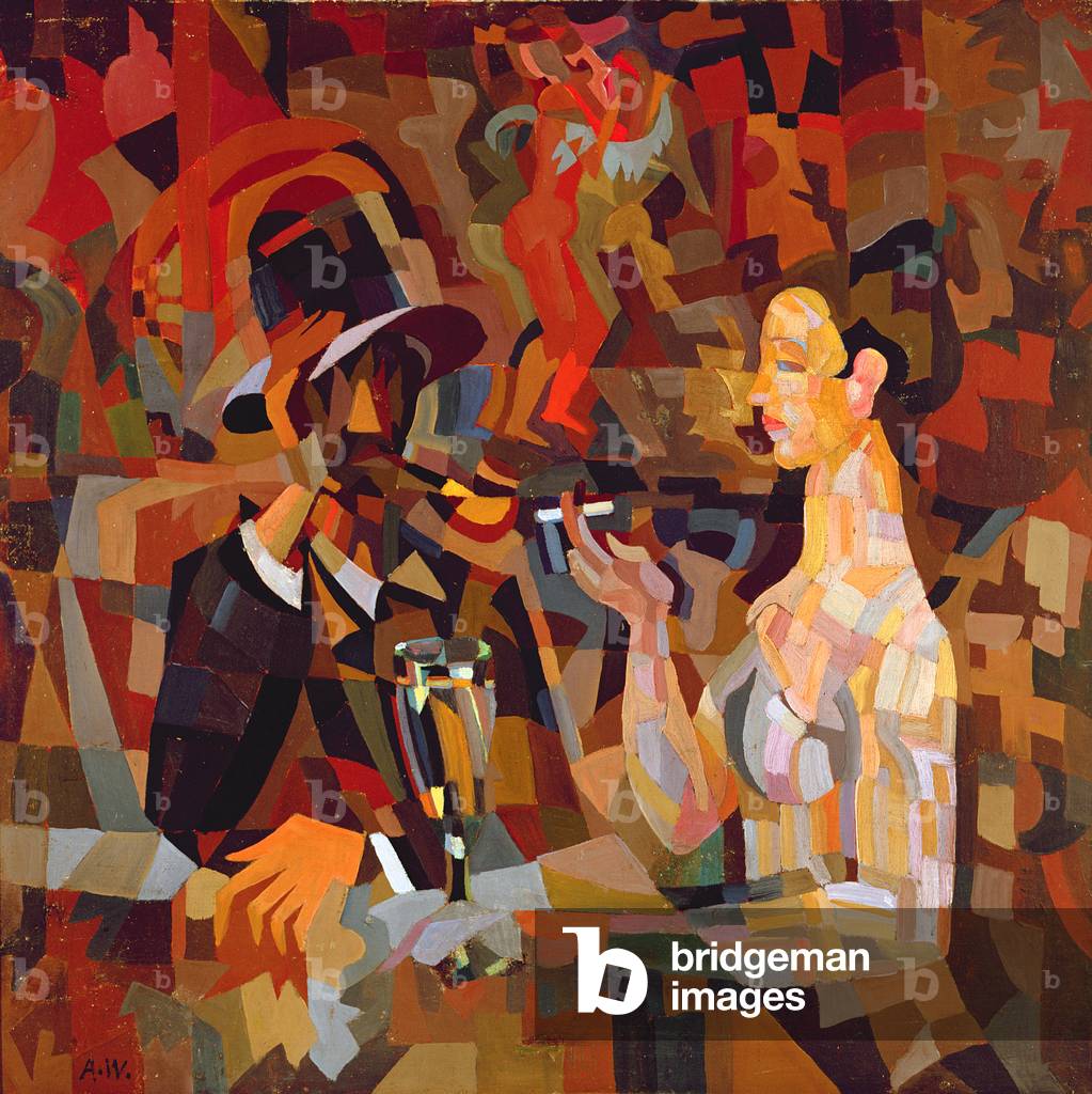 "Nel caffè", 1918 di Ado Vabbe