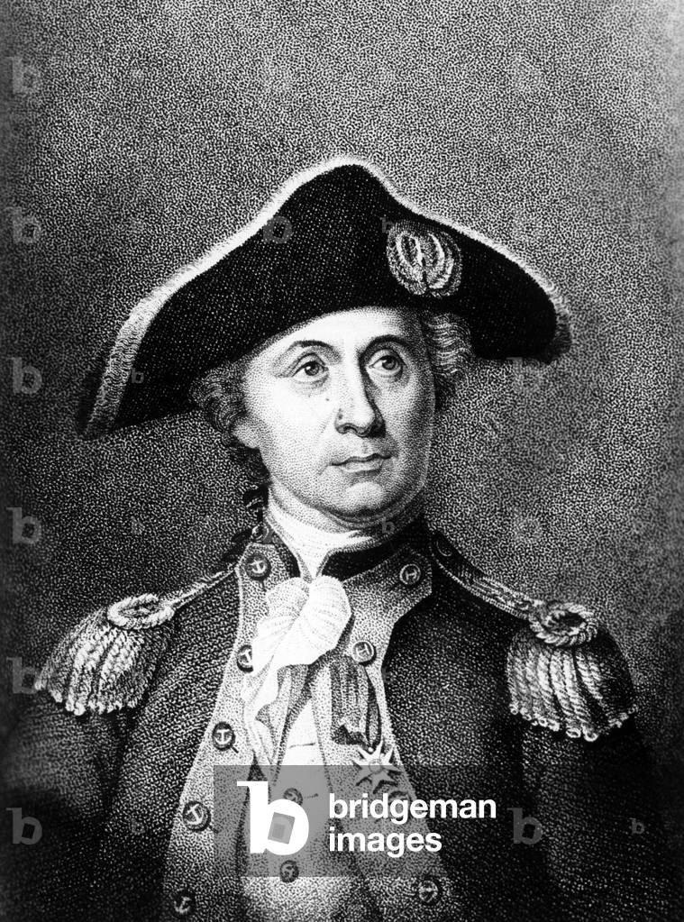Portrait of John Paul Jones (1749-1792), Scottish sailor who took part in the American Revolution - Portrait of John Paul Jones (1749-1792), Scottish sailor who took part in the American Revolution