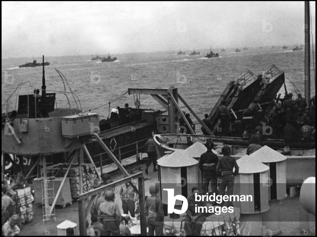 Bild von Fotografie "Am 6. Juni 1944 in der Normandie (D-Tag oder D-Tag): Am 8. Juni 1944 wurden Angriffstrupp