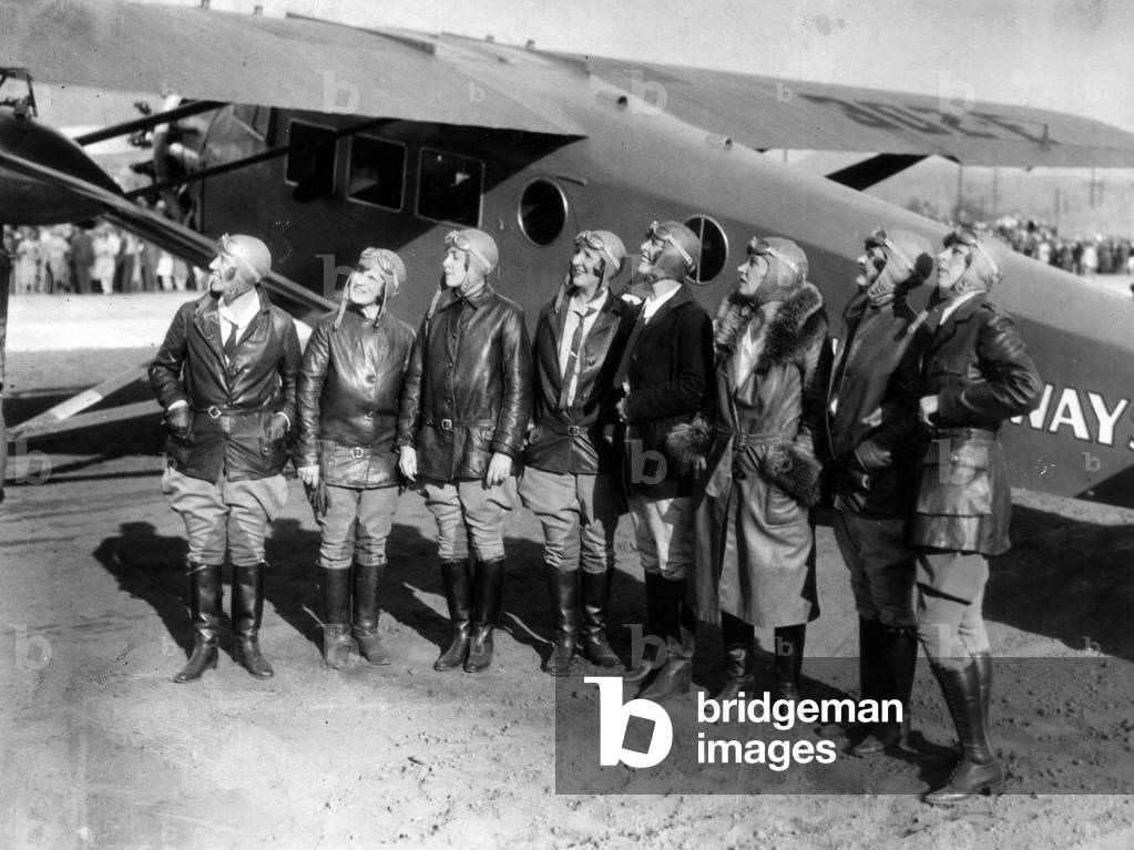 Image of Los Angeles, California, USA, 1929 Women pilots of the Women's