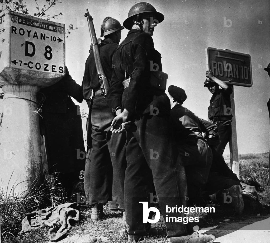 Poche de Royan Charente Inferieure, France, 14-18 April 1945 (b/w photo)