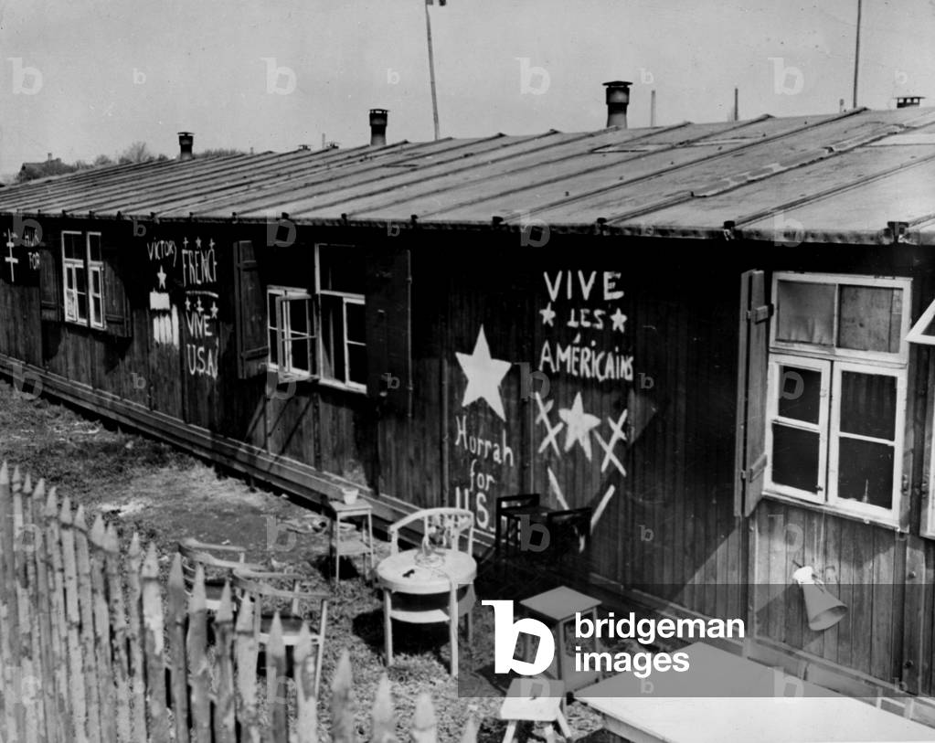 Second World War (1939-1945): Arnstadt (Germany) April 13, 1945: After their liberation by elements of the Thi