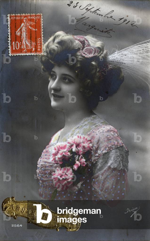 Bild von Fotografie "Glückwunschkarte zum Geburtstag — 1912 Postkarte"