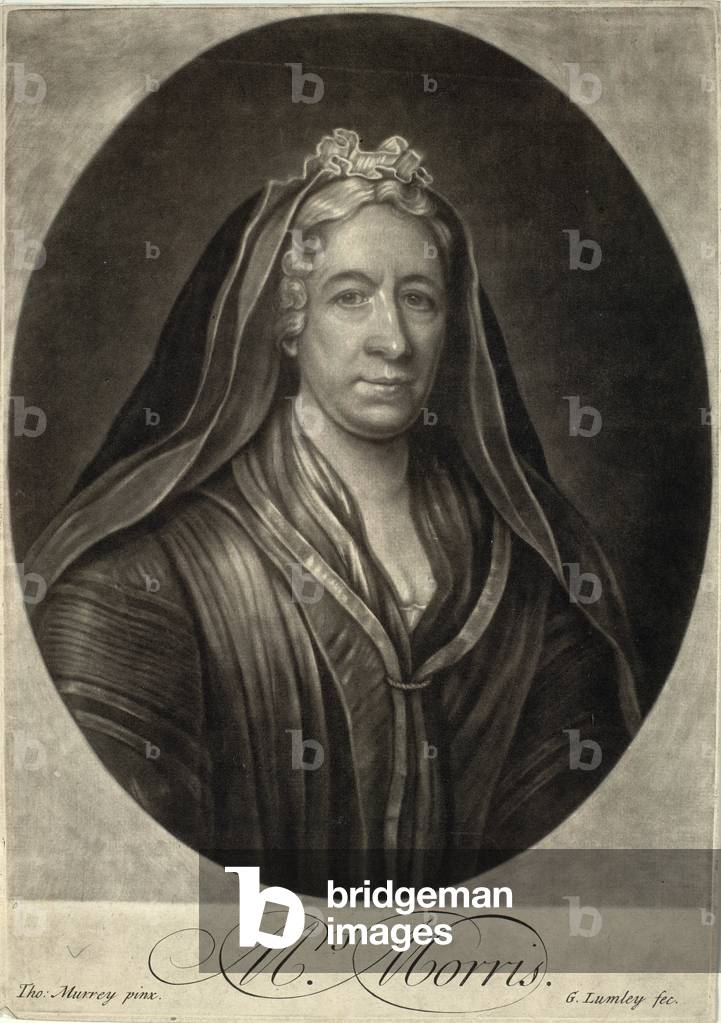 "Frau Morris (Gravur)", 18. Jahrhundert von Thomas Murray