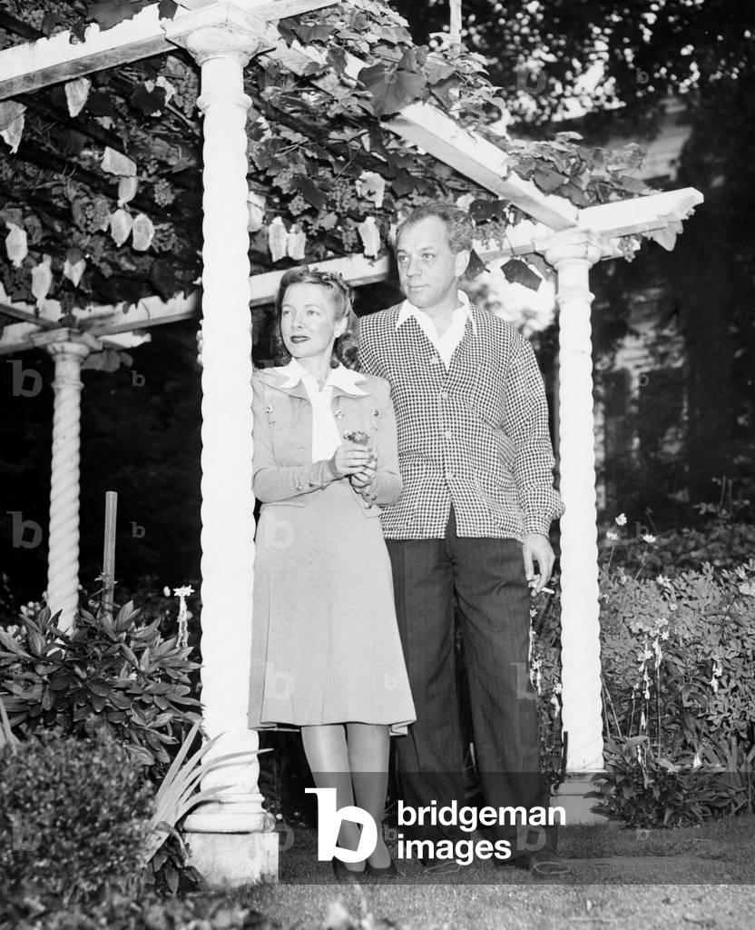 Helen Hayes and her husband Charles McArthur, c. Sept. 1940. MacArthur was portrayed by the actor Matthew Broderick in the 1994 film MRS. PARKER AND THE VICIOUS CIRCLE