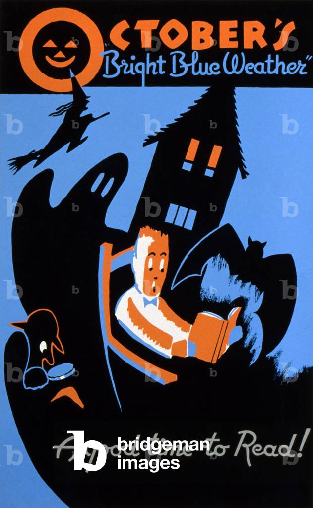 October's Bright Blue Weather, A good time to read!, c.1936-40 (poster)