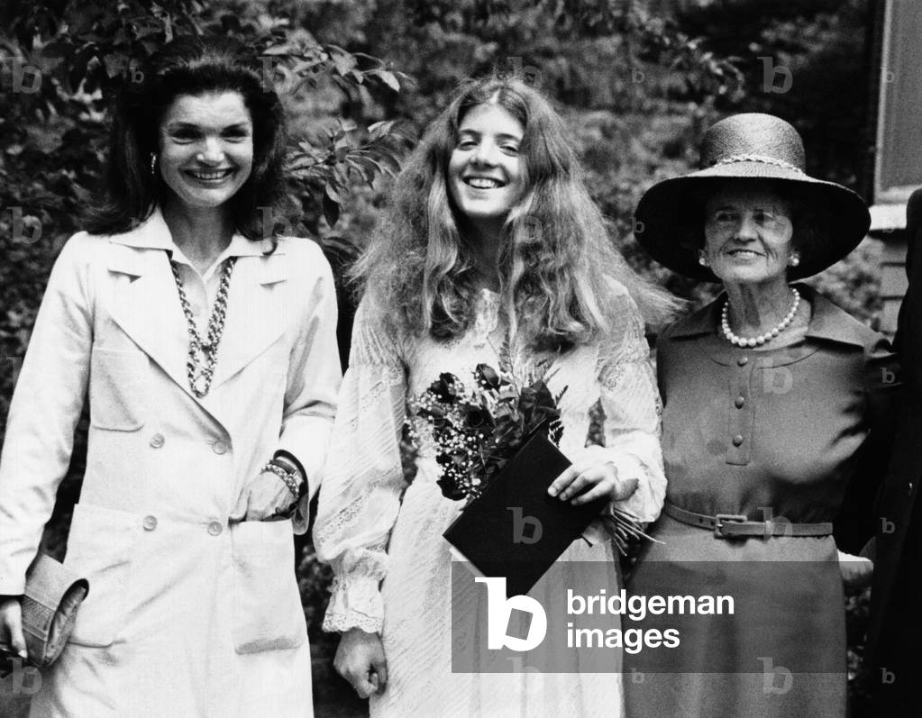 Jackie, Caroline et Rose Kennedy