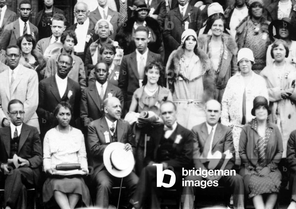 20th Annual session of the N.A.A.C.P. W.E.B. DuBois (bottom, 3rd from left), James Weldon Johnson (bottom, 4th from left). Cleveland, Ohio June 26, 1929