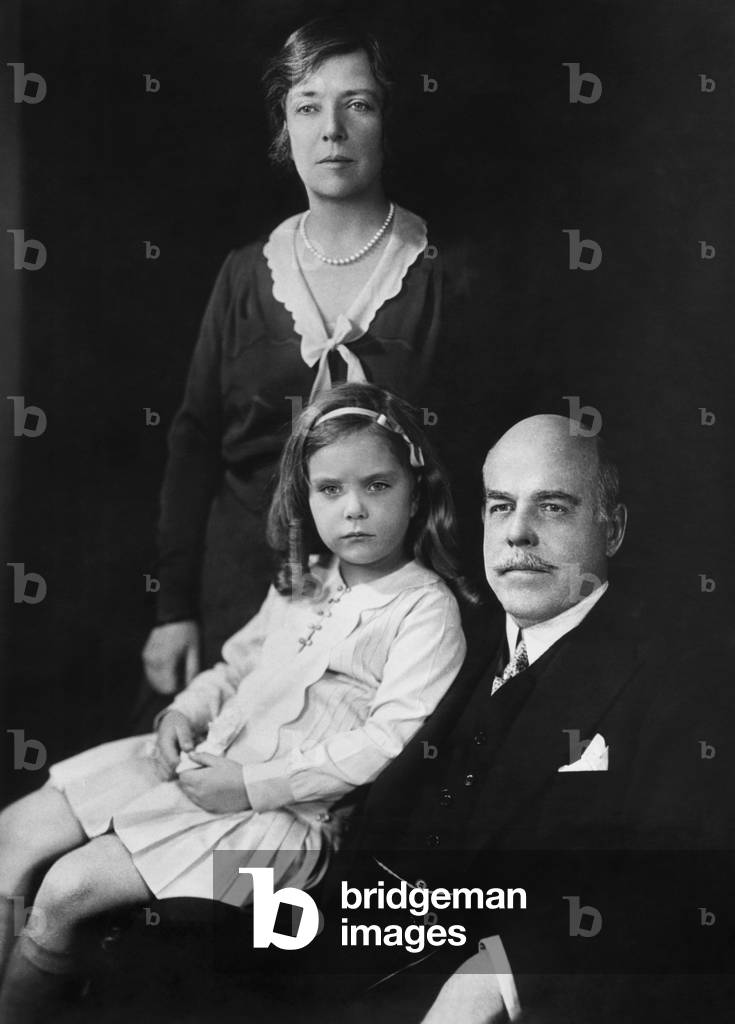 Nicholas and Alice Roosevelt Longworth and their daughter Paulina, c. 1930. Paulina was the biological child of Senator William Borah with whom Alice had a long affair in the 1920s