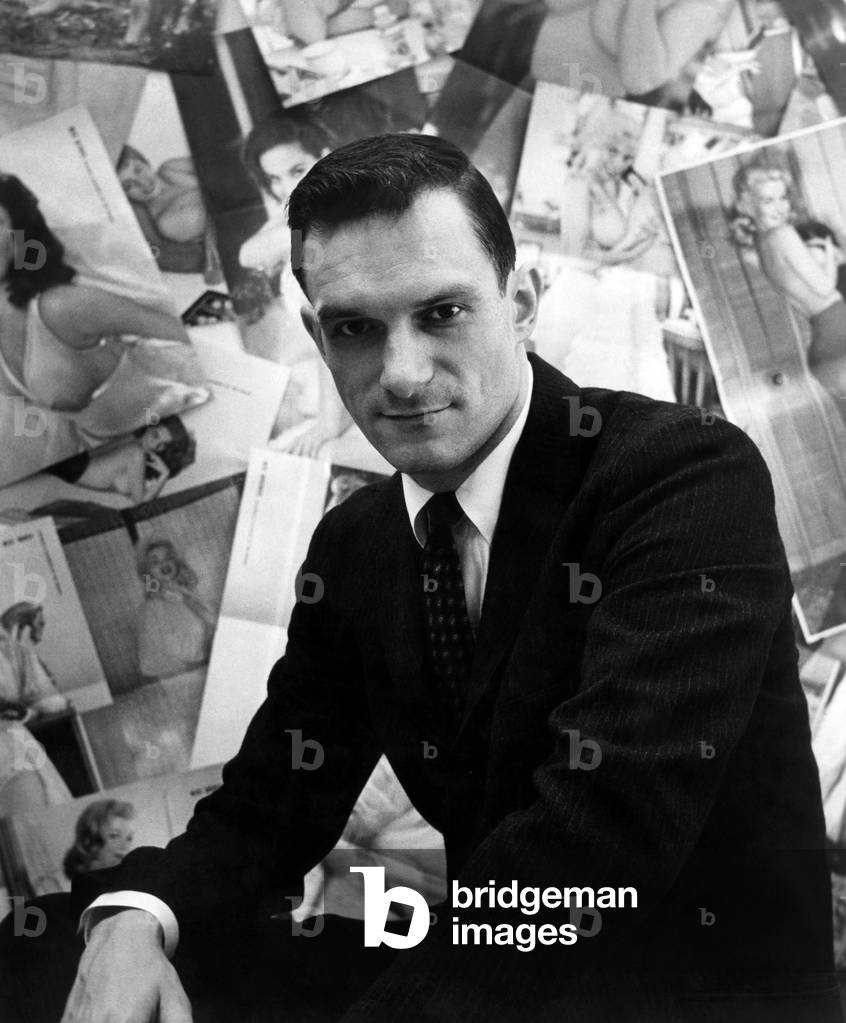 Hugh Hefner, editor-publisher of Playboy Magazine, ca 1950s.