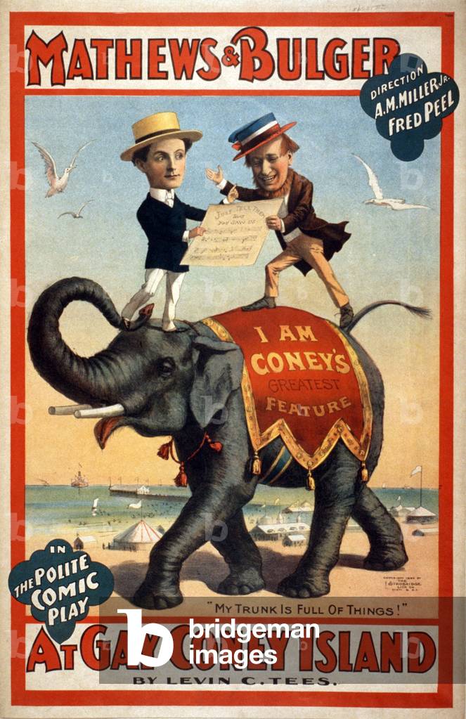 Mathews & Bulger - 'At Gay Coney Island' by Levin C Tees., 1896 (poster)