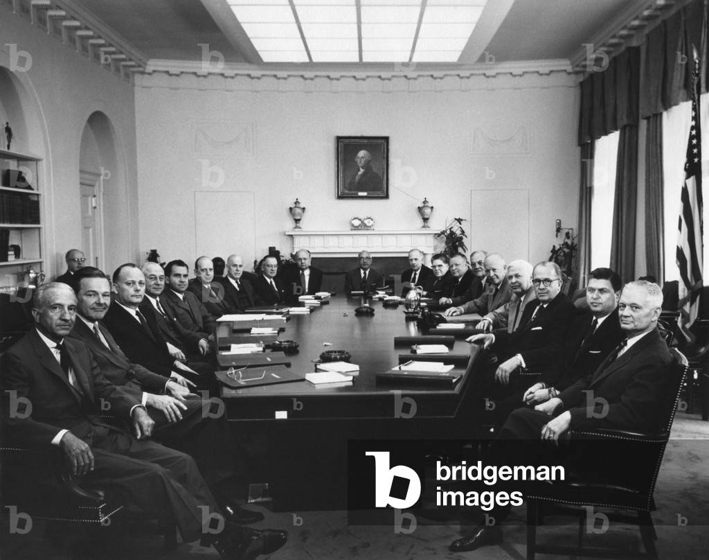Eisenhower's second term cabinet on May 1, 1957