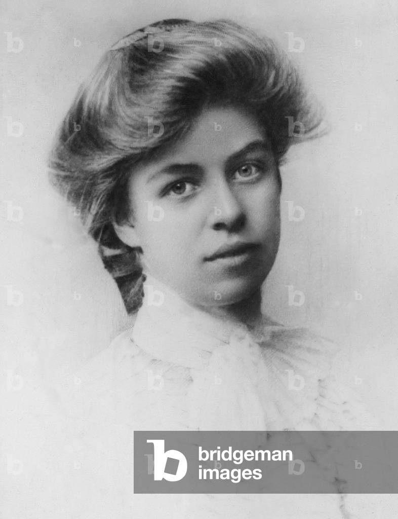 Eleanor Roosevelt in a 1898 portrait at about age 15. 1898. The following year she attended a progressive English finishing school, the Allenwood Academy in London