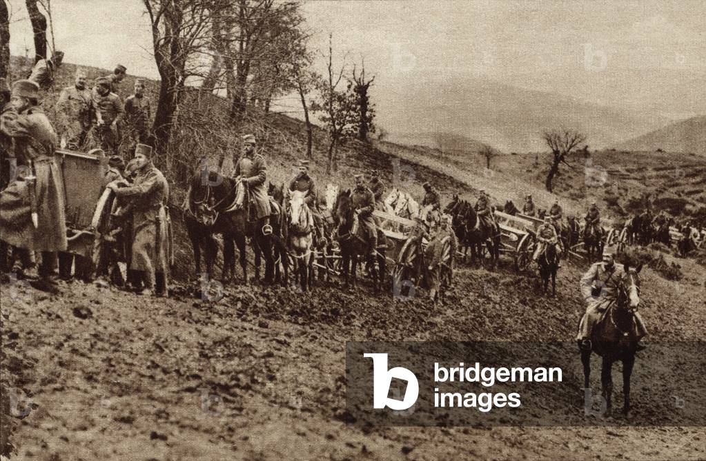 World War 1. The reorganized Serbian Army in the valleys on the Macedonian Front. It co-operated with the British, French, Italian and Greek forces and liberated Serbia in October 1918