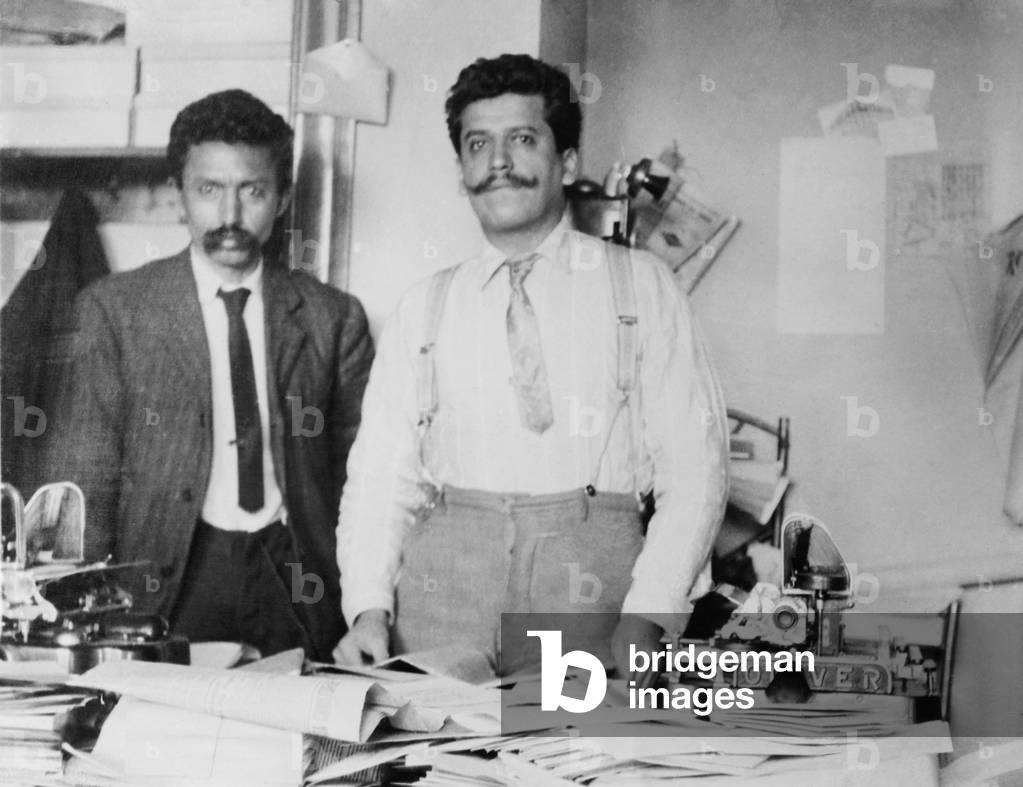 Librado Rivera (1864-1932) and Enrique Flores Magon (1877-1954), Mexican anarchists associated with Emiliano Zapata, and were part of the leftist intellectual faction of the Mexican Revolution, (1910-1920)