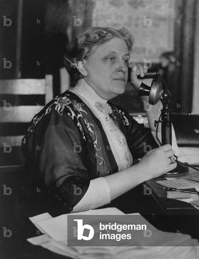 Carrie Chapman Catt, ( 1859-1947), was president of the National American Woman Suffrage Association when the Nineteenth Amendment grant women the right to vote was adopted in 1920