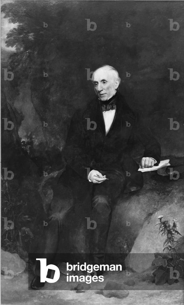William Wordsworth (1770-1850) English poet in 1845, painting by Henry William Pickersgill